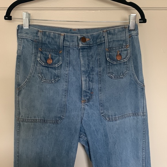 Vibtage 70s “Cheap Jeans”, straight leg slightly wider at bottom - Picture 3 of 8